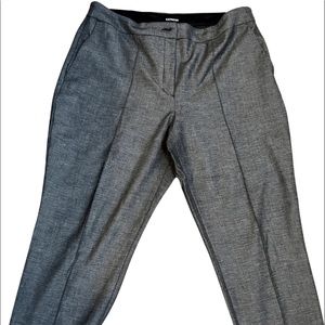 Express Gray Stretchy High Rise Ankle Dress Pants (Size 16)